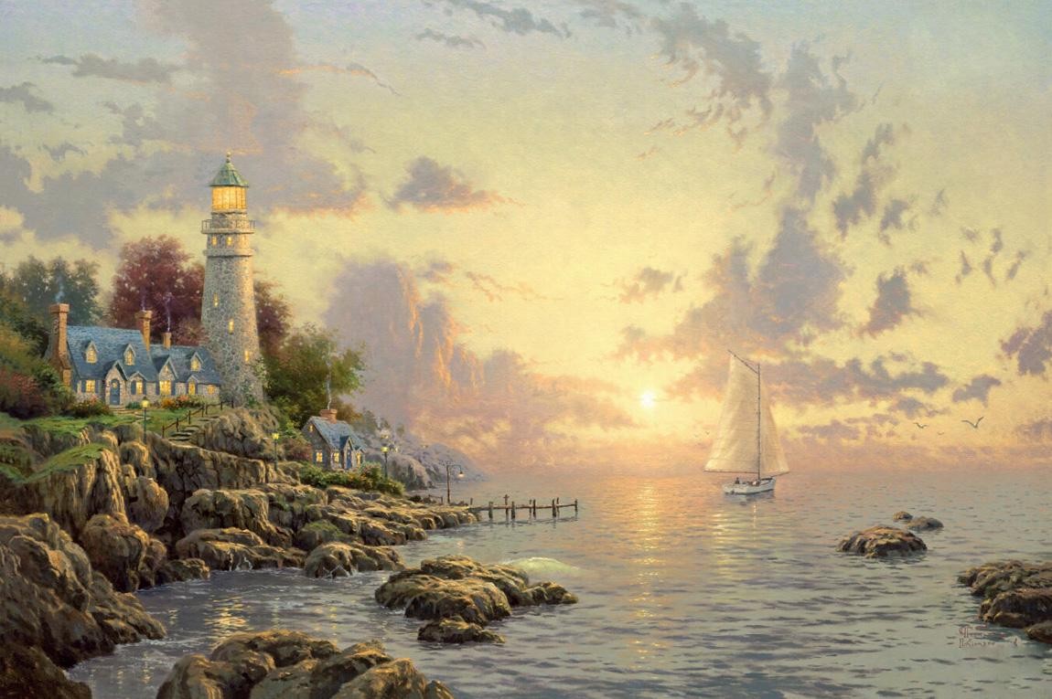 Thomas Kinkade The Sea Of Tranquility